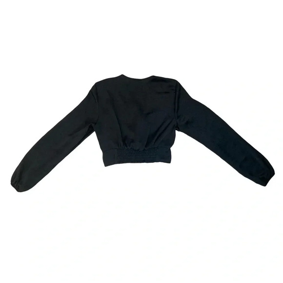 Wild Fable Satin Twist Front Top | Black | Size S - Picture 3 of 7